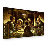 Quadro su tela I mangiatori di patate – Vincent van Gogh, vista 3D