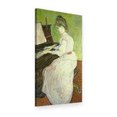 Quadro su tela Marguerite Gachet al piano – Vincent van Gogh, vista 3D