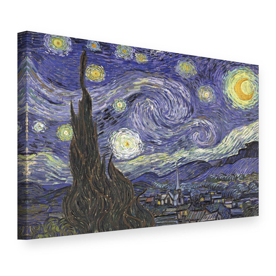 Quadro su tela Notte stellata – Vincent van Gogh, vista 3D