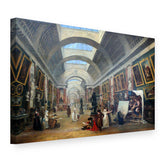 Quadro su tela Progetto per la Grande Galerie del Louvre – Hubert Robert, vista 3D