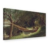 Quadro su tela Ragazza sull'amaca – Winslow Homer, vista 3D