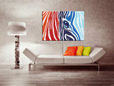 Dipinto a mano POP Art pittura COLORI 1 pezzo zebra