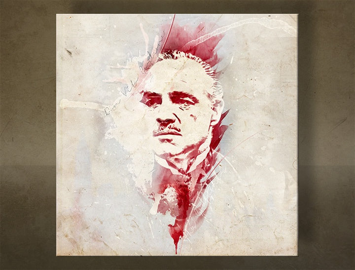 Arte murale Il Padrino Marlon Brando - AQUArt / Tom Loris 006AA1