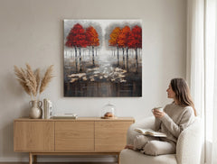 Quadro murale dipinto TREES 1 parte - immagine 3
