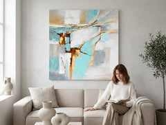 Quadro murale dipinto ABSTRAKT 1 parte - immagine 3