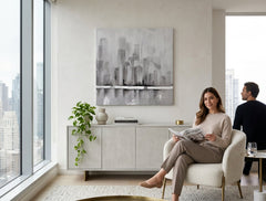 Quadro murale dipinto CITY - immagine 3