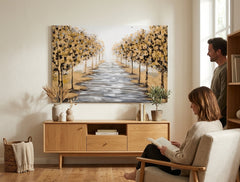 Pittura murale dipinta TREES 1 parte - immagine 3