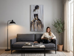Quadro murale dipinto DONNA 1 parte - immagine 3