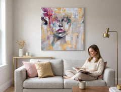 Quadro murale dipinto DONNA 1 parte - immagine 3