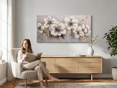 Quadro murale dipinto FIORI 1 parte - immagine 3