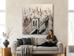 Pittura murale dipinta CITY 1 parte - immagine 3
