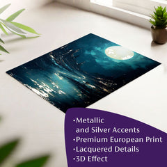 Poster da parete con effetto EXTRA - Onde lunari | misure diverse