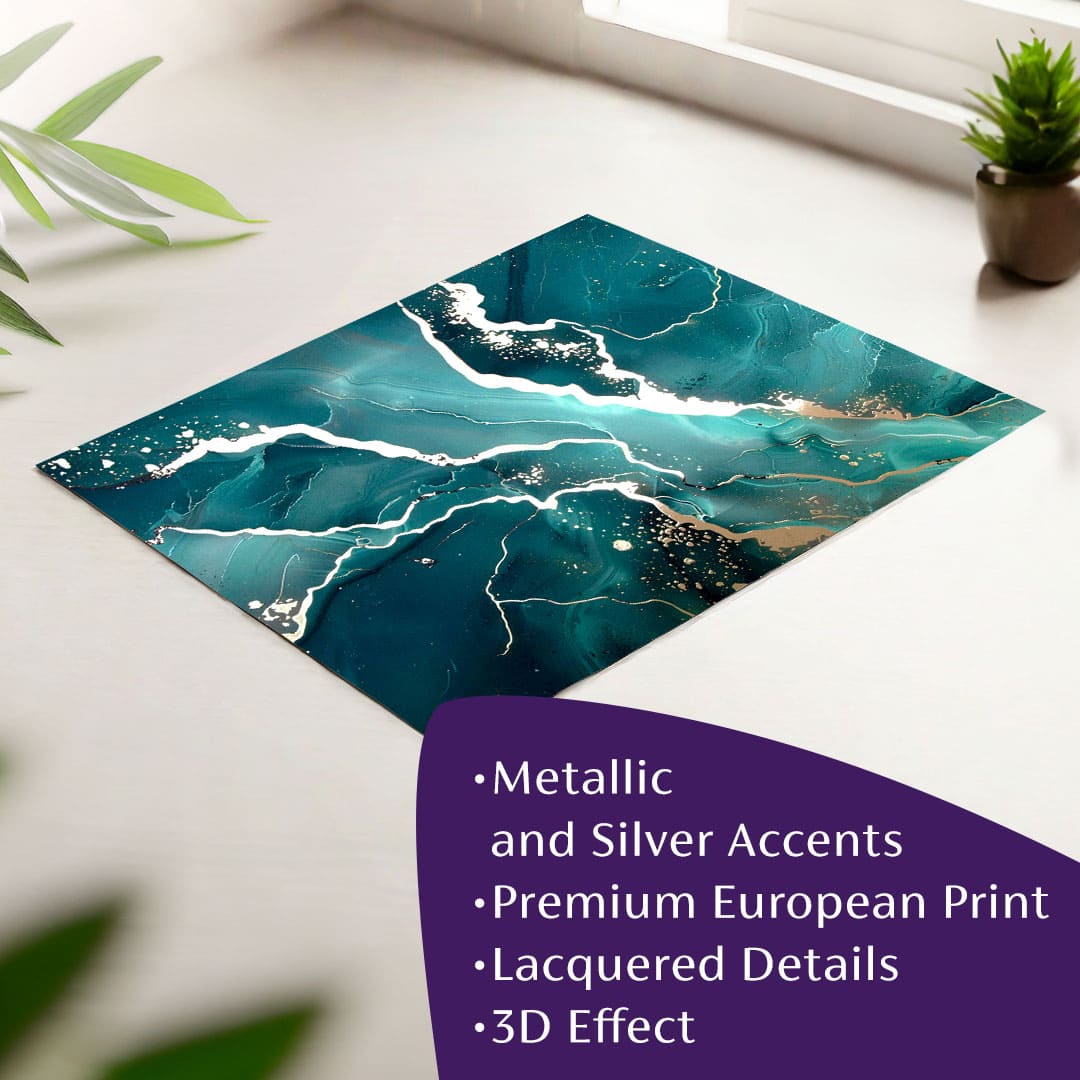 Poster da parete con effetto EXTRA - Marmo di mare | misure diverse