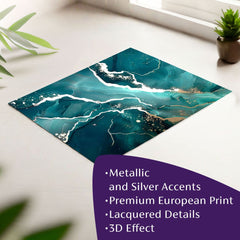 Poster da parete con effetto EXTRA - Marmo di mare | misure diverse