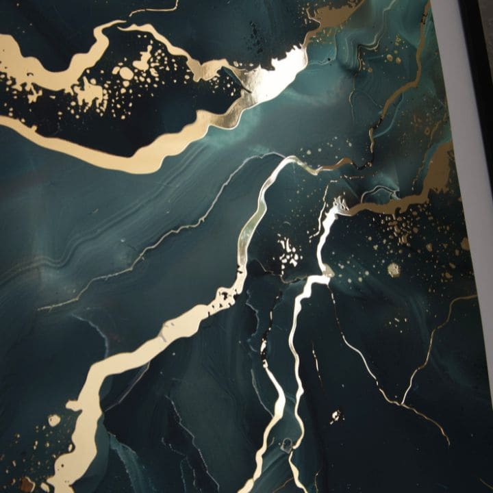 Poster da parete con effetto EXTRA - Marmo di mare | misure diverse
