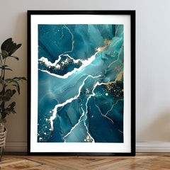 Poster da parete con effetto EXTRA - Marmo di mare | misure diverse