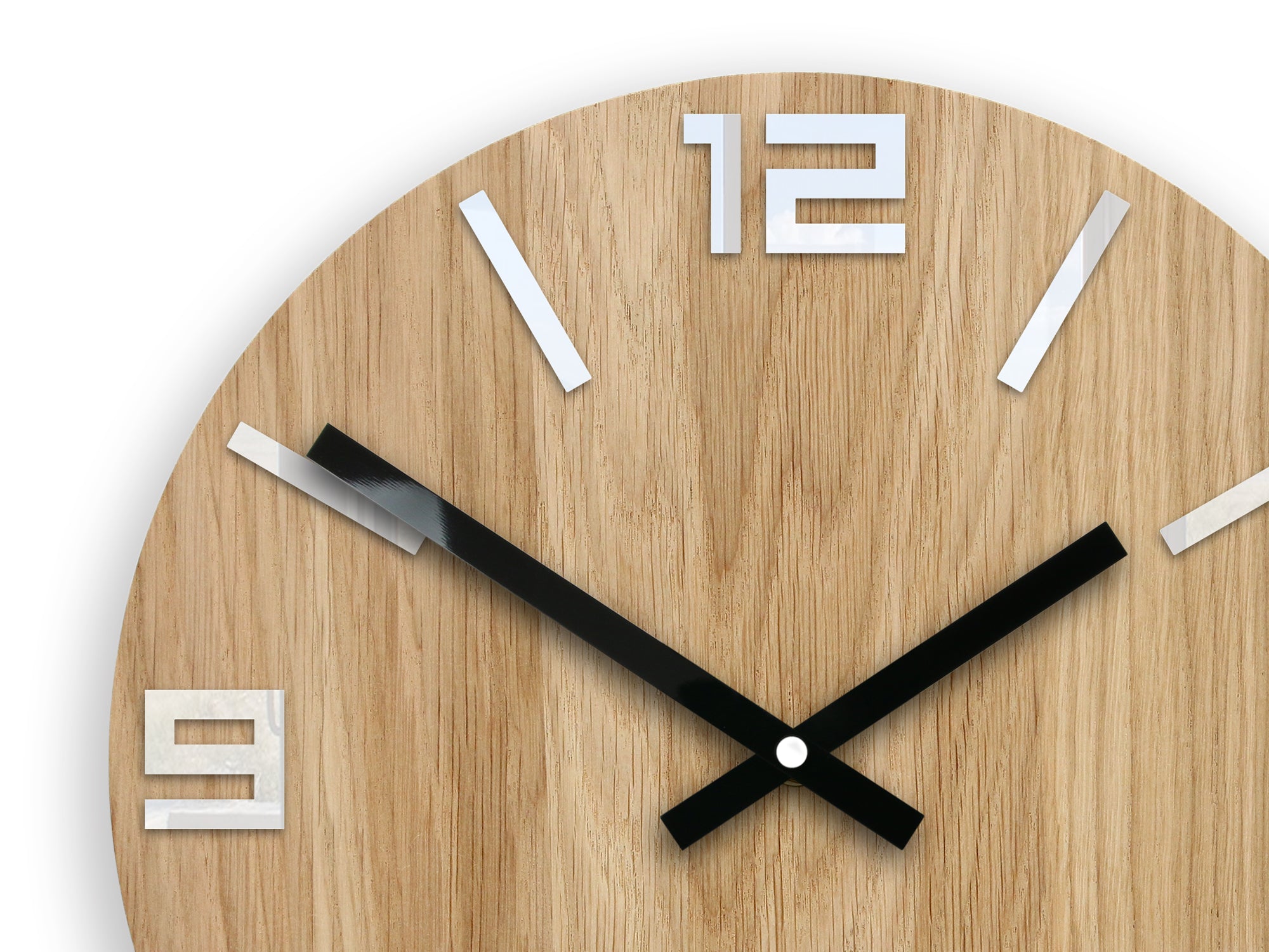 Orologio da parete in legno Arabo Bianco