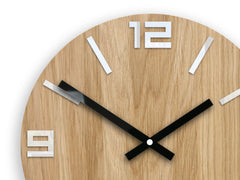 Orologio da parete in legno Arabo Bianco