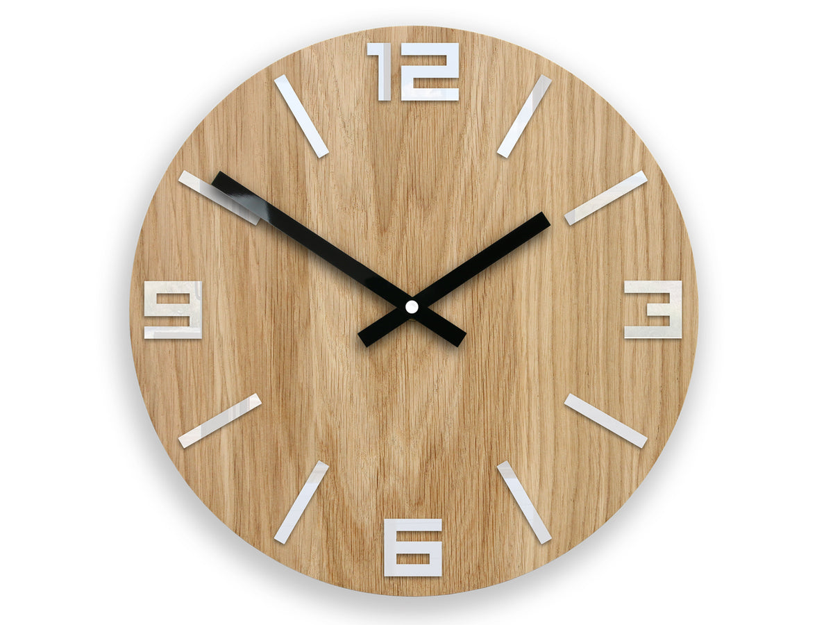 Orologio da parete in legno Arabo Bianco