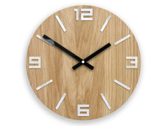 Orologio da parete in legno Arabo Bianco