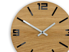 Orologio da parete in legno arabo nero