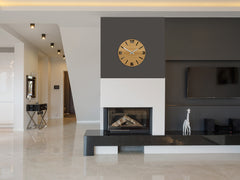 Orologio da parete in legno ARABIC Nero