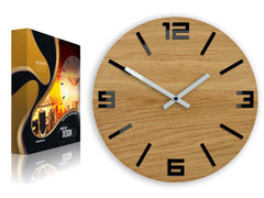 Orologio da parete in legno arabo nero