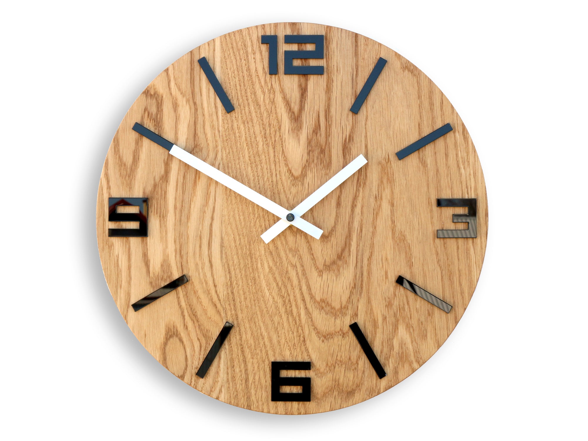 Orologio da parete in legno arabo nero