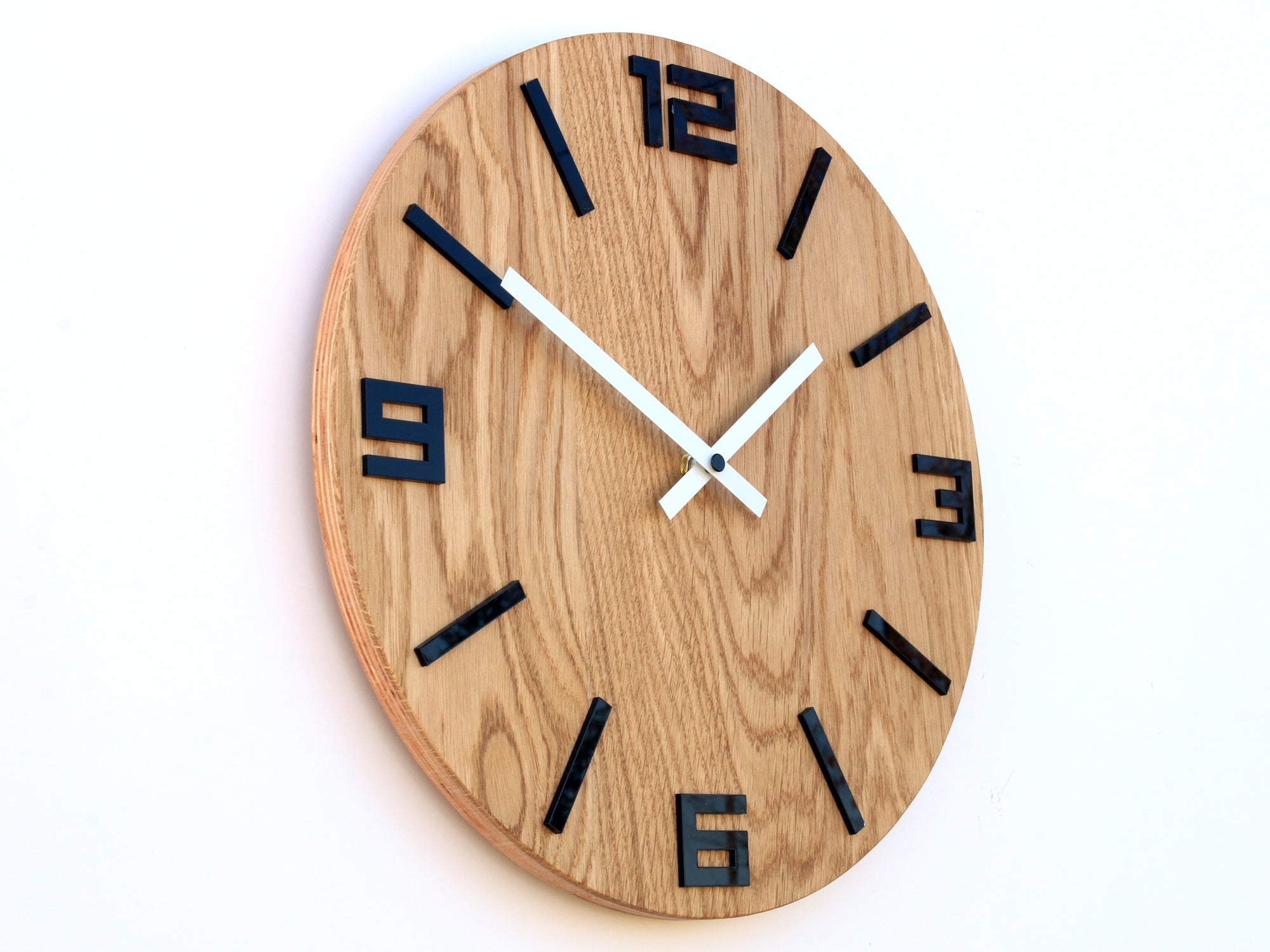 Orologio da parete in legno arabo nero