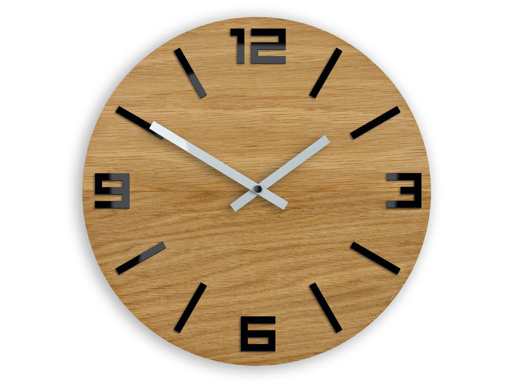 Orologio da parete in legno arabo nero