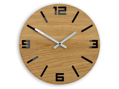 Orologio da parete in legno arabo nero