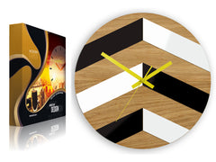 Orologio da parete in legno Zigzag