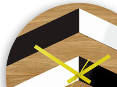 Orologio da parete in legno Zigzag