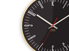 Orologio da parete moderno PIANO Nero