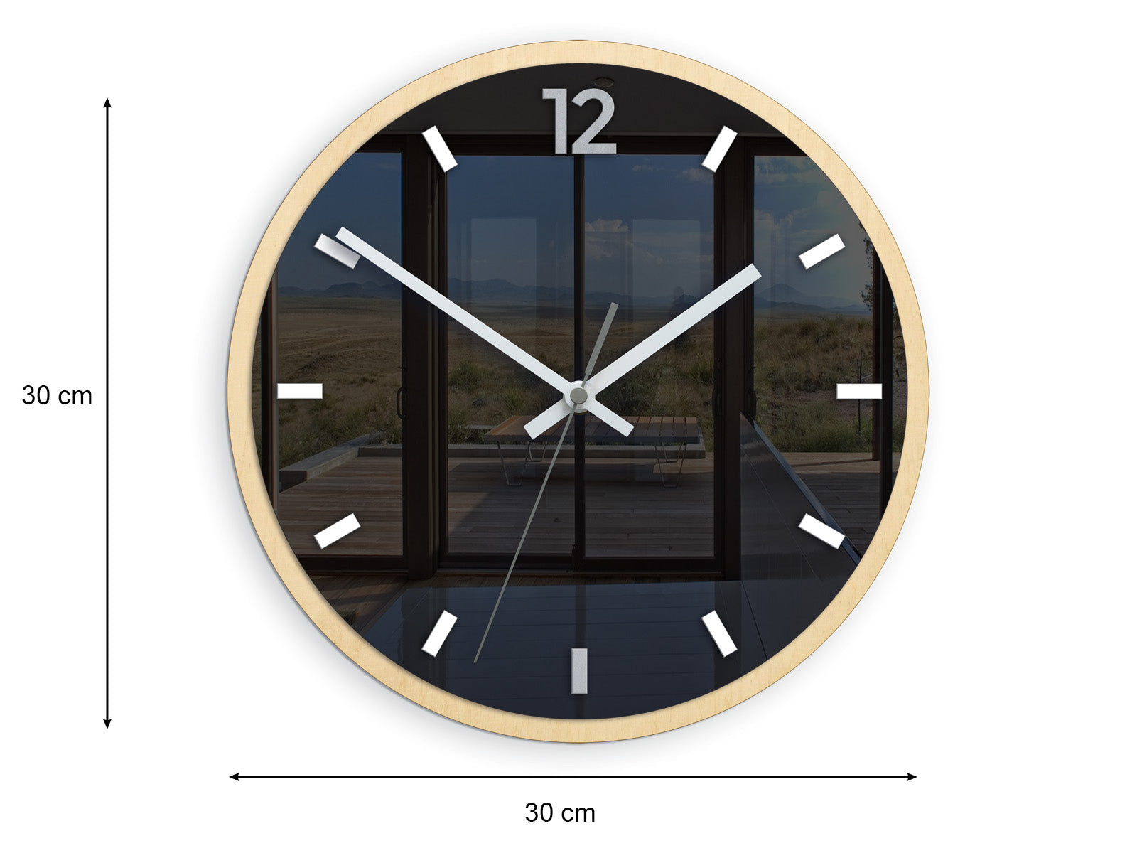 Orologio da parete moderno grigio grafite