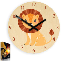 Orologio da parete per bambini Lion