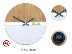 Orologio da parete moderno con specchio