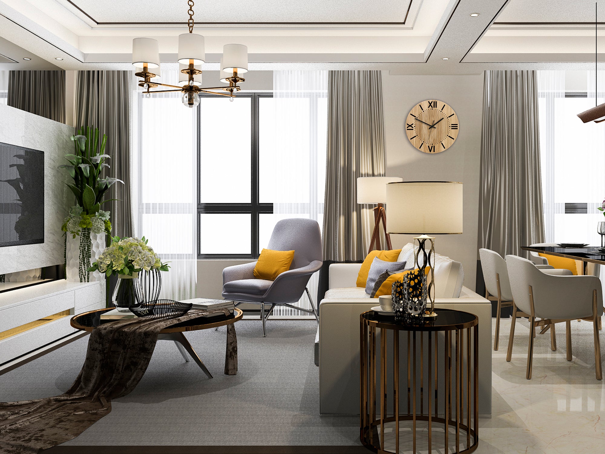 Orologio da parete moderno SANTIAGO