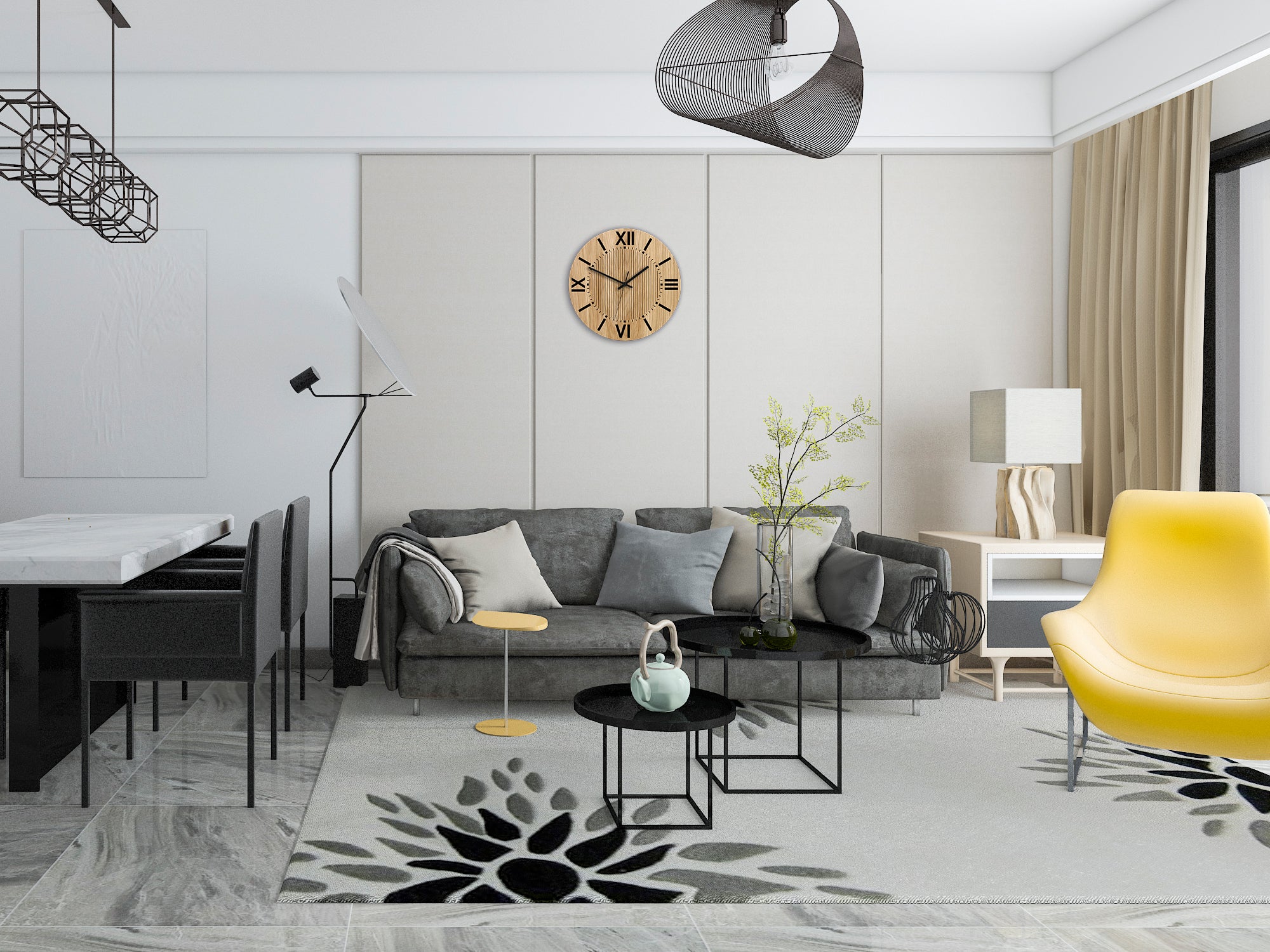 Orologio da parete moderno SANTIAGO