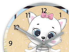 Orologio da parete per bambini Cat Ballerina