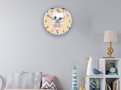 Orologio da parete per bambini Cat Ballerina