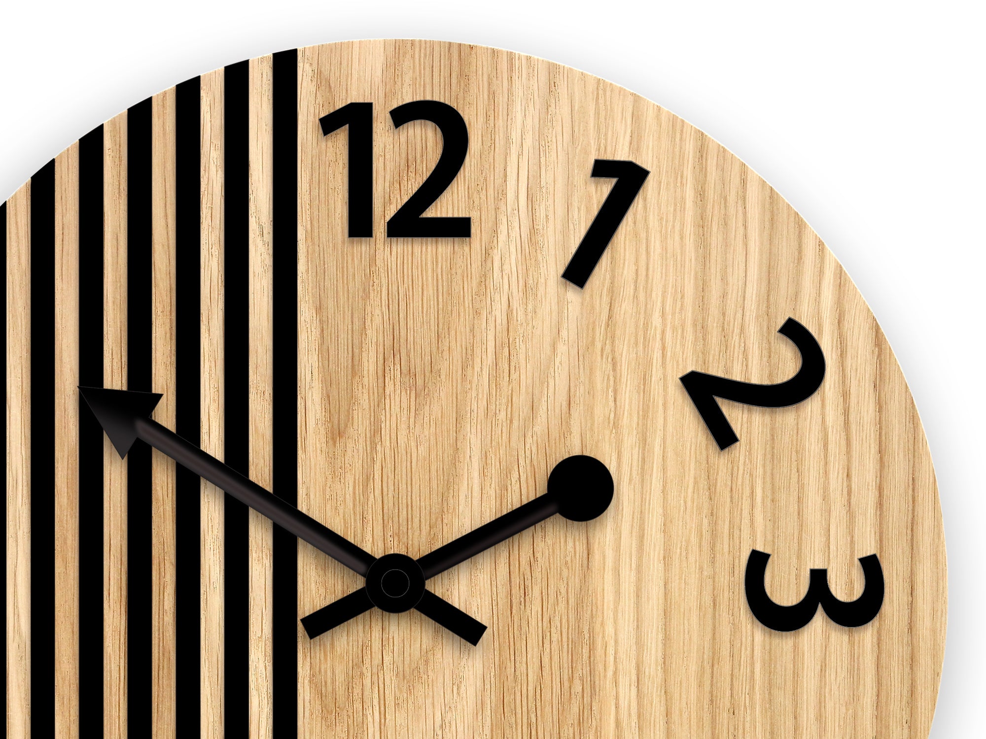 Orologio da parete in legno London Black