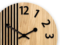 Orologio da parete in legno London Black