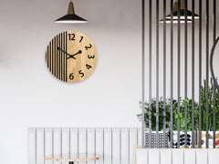 Orologio da parete in legno London Black