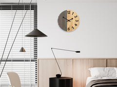 Orologio da parete in legno London Black