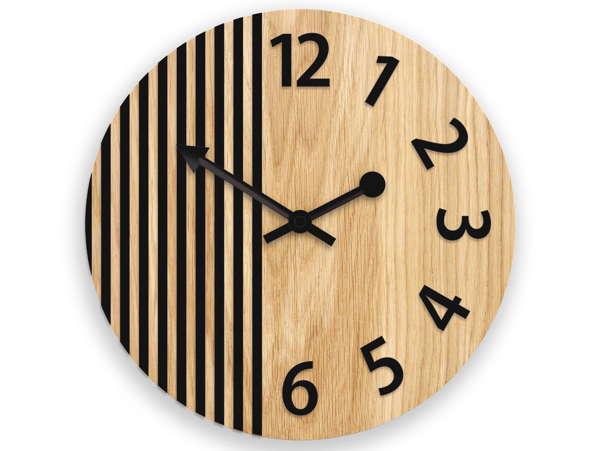 Orologio da parete in legno London Black