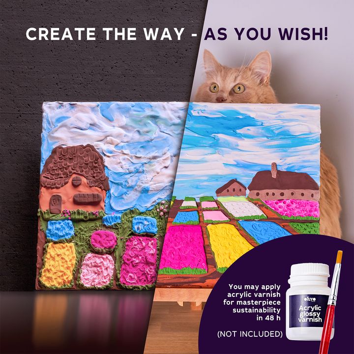 OKTO Set creativo 3D Aiuole in Olanda 30 x 40 cm