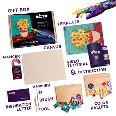 OKTO Set creativo 3D Girasoli 30 x 40 cm