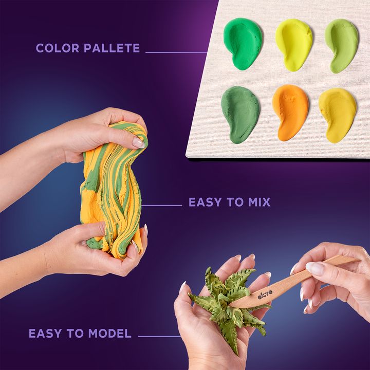 OKTO Set per modellare le succulente 21 x 21 cm ENERGIA