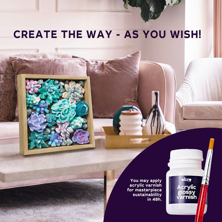 OKTO Set per modellare le succulente 21 x 21 cm